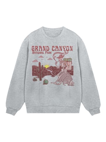 F4NT4STIC Sweatshirt US National Parks Grand Canyon Sunrise in grau meliert