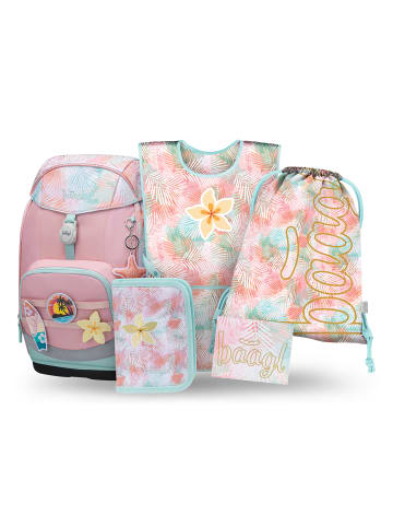 BAAGL 5-tlg. Set: Schulrucksack Airy Plus in Grau Sunset