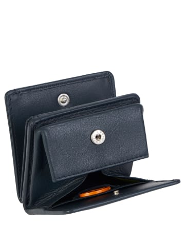 VLD VOi Leather Design Soft Fanni Geldbörse Leder 8 cm blau