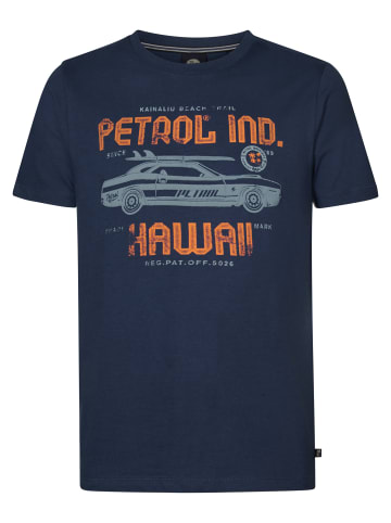 Petrol Industries T-Shirt mit Aufdruck Stroll in Blau