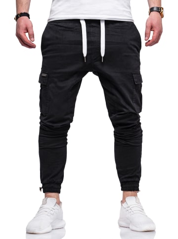 behype Cargohose HAWK in schwarz