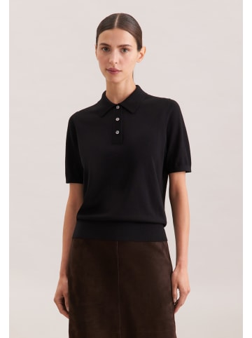 Seidensticker Polo Regular in Schwarz