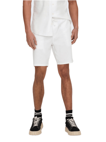 Only&Sons Short ONSLINUS regular/straight in Weiß