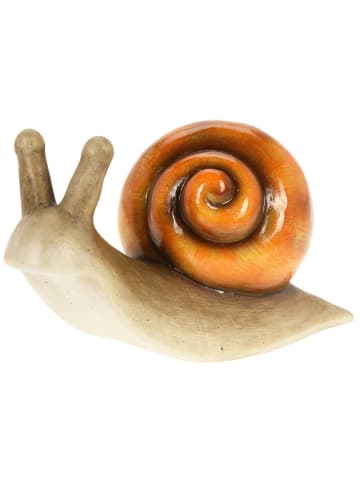 PROGARDEN Gartendeko Schnecke in orange