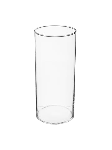 Atmosphera Créateur d'intérieur Glasvase ZYLINDER in Transparent, Ø 13 x (H) 30 cm