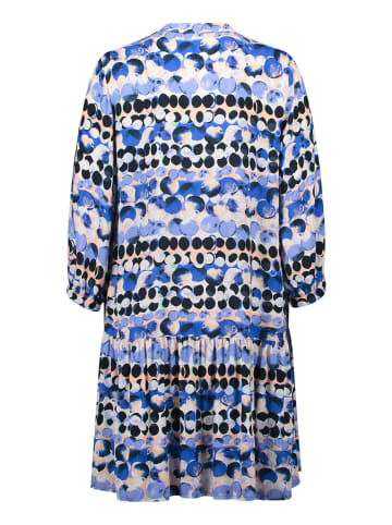 Betty Barclay Stufenkleid mit 3/4 Arm in Blau/Beige