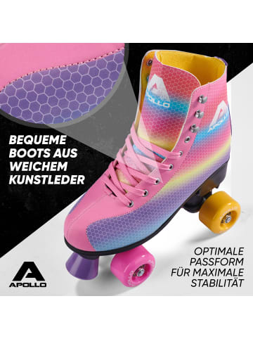 Apollo Rollschuhe Kinder " Classic Roller Retro " in Dancing Queen - Rainbow