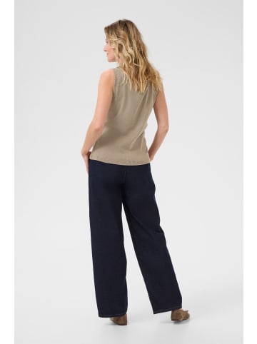 Cream Jerseytop CRTalia Slim fit in Canteen