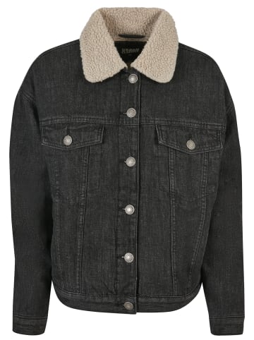 Urban Classics Denim Jacket in black washed