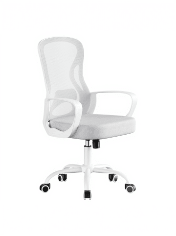 SONGMICS Bürostuhl Kime in Grau-Weiß - (B)58.5 x (H)104.5 x (T)63.5 cm