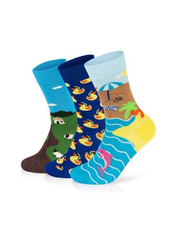 Happy Socks Socken 3-Pack Little House-Beach Break-Rubber Duck in multi_coloured