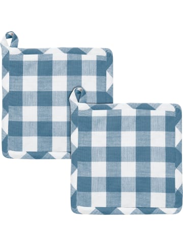 REDBEST Baumwolle Topflappen 2er-Pack Nashville in blau
