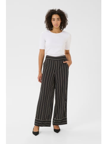 Kaffe Casual Hose BPluna Regular fit in Black/Powder Color Stripe