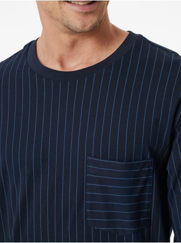Schiesser Pyjama Comfort Essentials in Dunkeblau