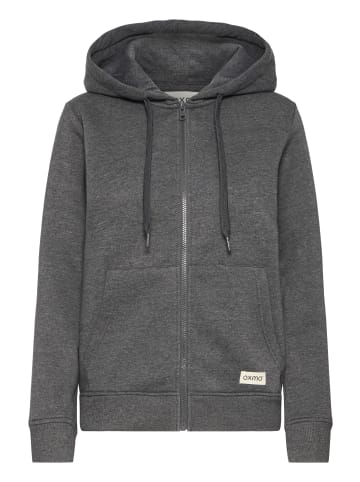 Oxmo Kapuzenfleecejacke OXKaren in Grau