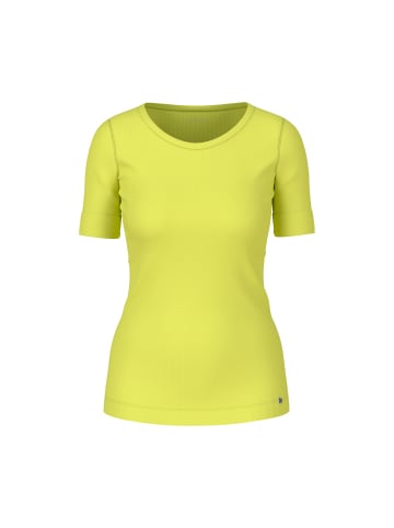 MARC CAIN ADDITIONS  T-Shirt mit Turn-up-Ärmeln in Limoncello