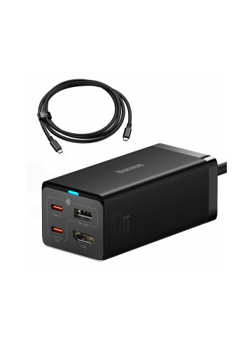 Baseus Baseus Schnellladegerät GaN5 Pro HUB HDMI 2 x USB-C / USB-A in Schwarz