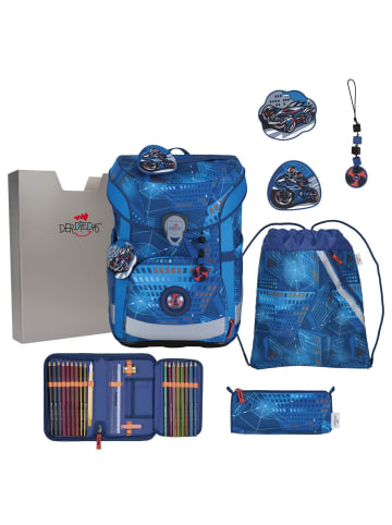 DerDieDas ErgoFlex Easy - Schulranzen Set 5tlg. 950 g (Purple Unicorn) in Turbo Speed