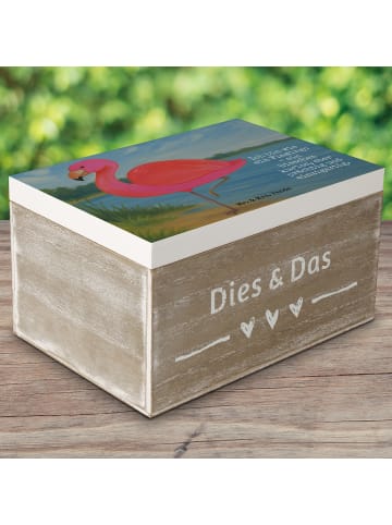Mr. & Mrs. Panda Aufbewahrungsbox Flamingo Classic Design mit Sp... in Weiß