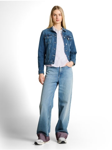 TOM TAILOR Denim Bluse mit Stickerei in White