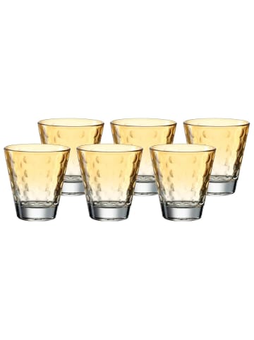 LEONARDO 6er Set Trinkgläser Optic 215 ml in gelb