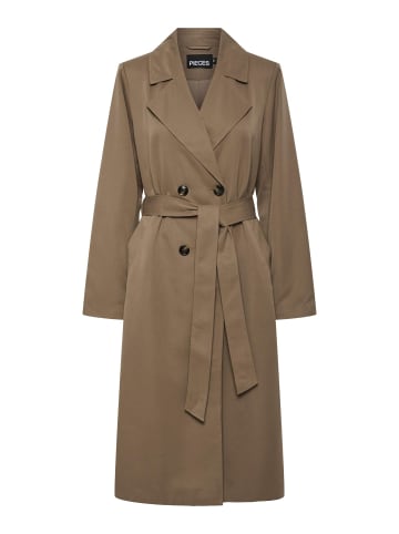 Pieces Trenchcoat in Brown Lentil