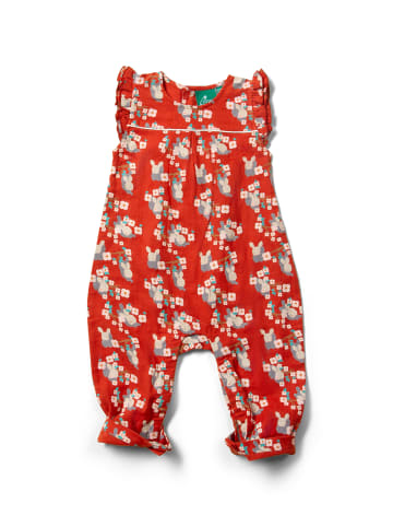 Little Green Radicals Rüschen-Sommer-Romper in Rot