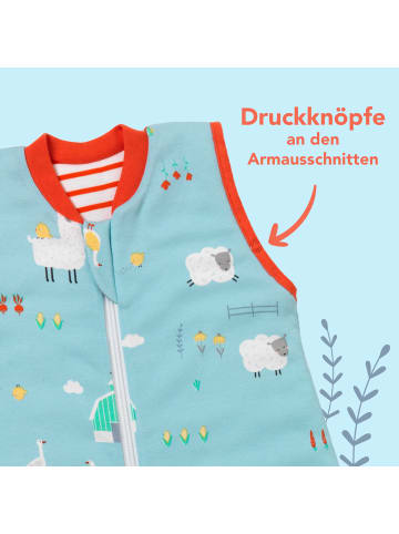 Schlummersack Bio Babyschlafsack, 1.0 TOG in Blau
