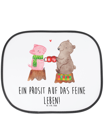 Mr. & Mrs. Panda Sonnenschutz Auto Glühschwein Sause mit Spruch in Weiß