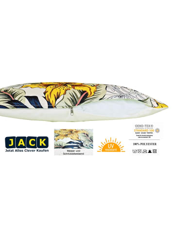 JACK Outdoor Dekokissen Motiv 30x50cm inkl. Füllung Blütentraum Gold
