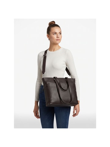 Jost Lysa Business Shopper Leder 36 cm Laptopfach in brown