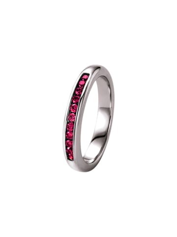 Giorgio Martello Milano Ring Mit Fuchsia Zirkonia in Pink