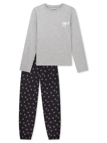 Schiesser Schlafanzug Nightwear in grau-mel.