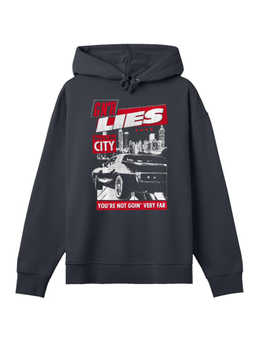 F4NT4STIC Hoodie Guns N' Roses Lies City Rock Music in off black