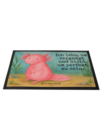 Mr. & Mrs. Panda fußmatte Axolotl Niedlich Design mit Spruch in Weiß