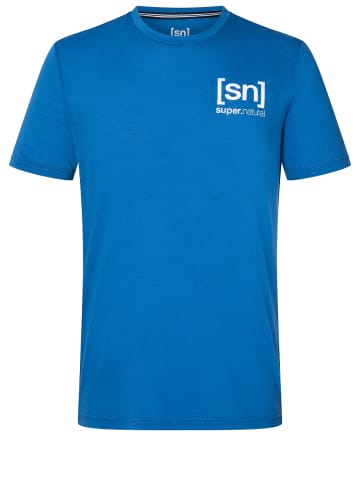 super.natural Merino T-Shirt in blau