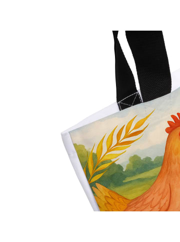 Mr. & Mrs. Panda Einkaufstasche Huhn Stolz Design ohne Spruch in Weiß