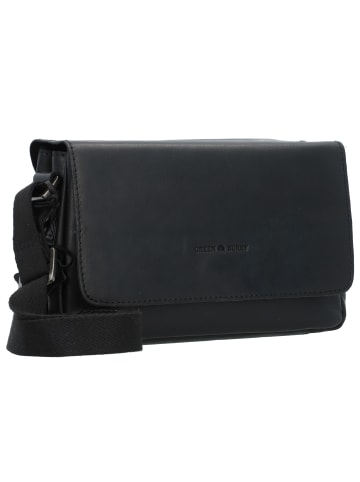 Greenburry Pure Black Umhängetasche Leder 23 cm in black