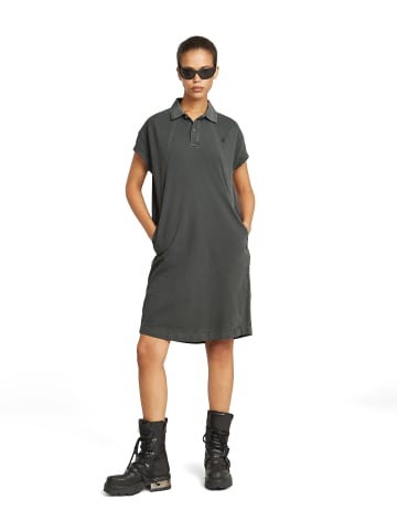 G-Star Raw Seam Detail Polo Kleid dk black gd
