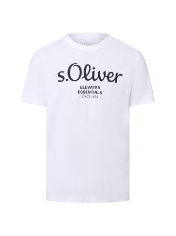 s.Oliver T-Shirt in weiß schwarz