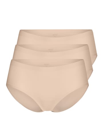 Yenita® Hüftslips "Invisible" aus Mikrofaser 3er Pack Nahtlose Hüftslips in skin