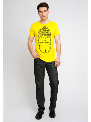 Logoshirt T-Shirt Homer in gelb