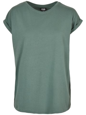 Urban Classics Urban Classics Damen Ladies Extended Shoulder Tee 2-Pack in white+paleleaf