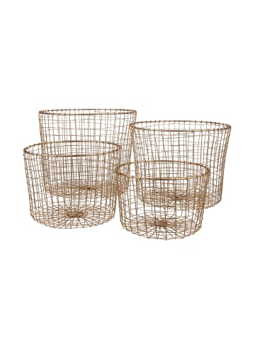 Butlers Korb rund Ø40cm GRID in Gold