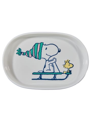 Butlers Schmuckteller PEANUTS Snoopy Schlitten in Weiß
