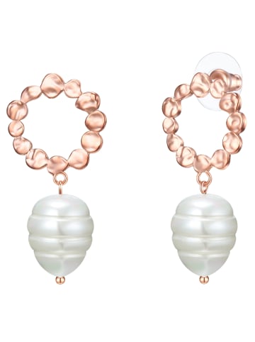 Lulu & Jane Ohrringe aus Messing in roségold