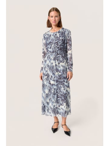 Soaked in Luxury Jerseykleid SLHartley A-shape in Dark Navy Landscape Print
