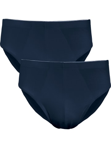 Erwin Müller Baumwolle, Single-Jersey Slip 2er-Pack in dunkelblau