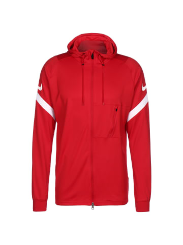 Nike Performance Kapuzensweatjacke Strike 21 in rot / weiß