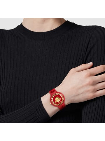 Versace Analoguhr für Damen in rot